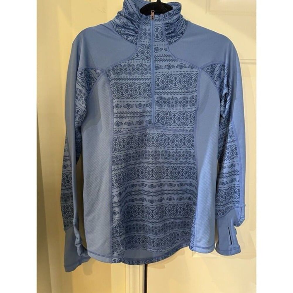 Calia By Carrie Underwood Jacket Blue Stripe Full Zip Pockets Size Medium - Picture 2 of 4